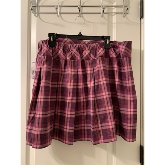 Wild Fable Women's Plus Purple Plaid Mini A Line Tennis Skirt Size XXL - Picture 6 of 8